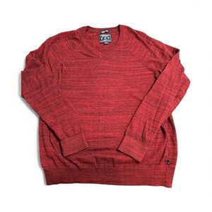 American Eagle Outfitters Red V-Neck Sweater Size L